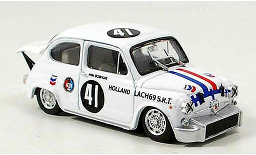 Fiat Abarth 1000 Berlina Corsa 1/43 Brumm No.41 Boshuis Zandvoort 1969 modellini auto
