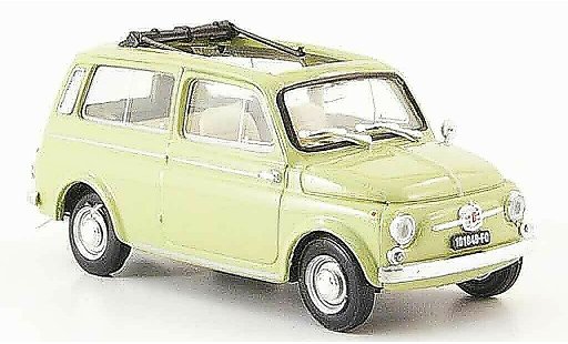 Fiat 500 D 1/43 Brumm verde 1960 modellini auto