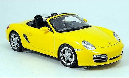 Porsche 718 S 1/18 Welly giallo 2009 modellini auto