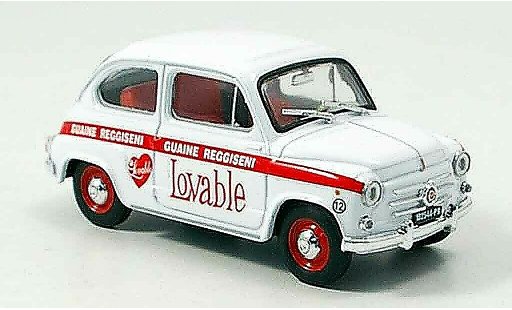 Fiat 600 Berlina 1/43 Brumm Intimo Lovable 1960 modellini auto
