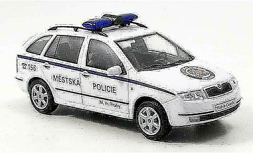 Skoda Fabia Police 1/43 Abrex combi prag tschechien modellini auto