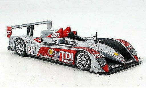 Audi R10 course 1/43 Minichamps 2007 TDI No.2 TDI Power vincitore 12h Sebring modellini auto