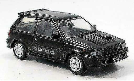 Toyota Starlet Turbo S 1/43 Aoshima nero 1986 modellini auto