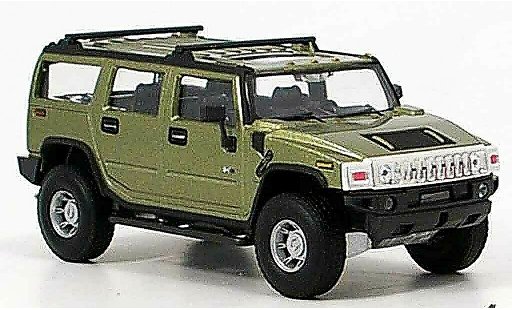 Hummer H2 Base 1/43 Cararama verde modellini auto