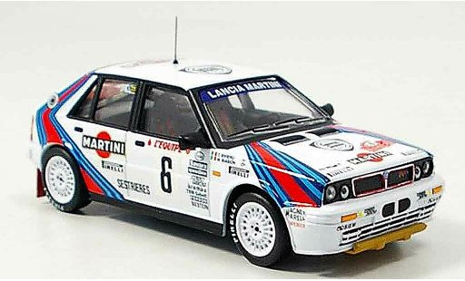 Lancia Delta HF Integrale 1/43 IXO no.6 vincitore rallye monte carlo 1987 modellini auto