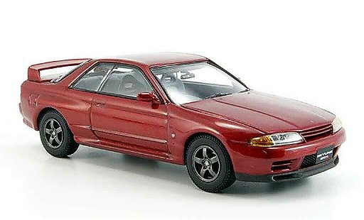 Nissan Skyline R32 1/43 Kyosho GTR rosso modellini auto