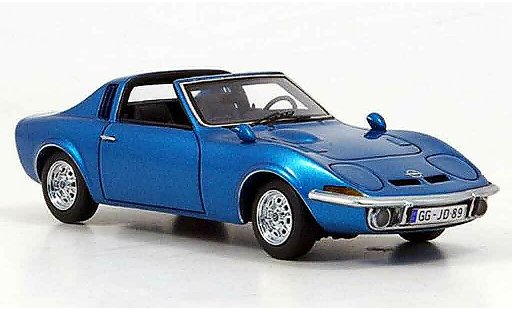 Opel GT Aero Base 1/43 Neo blu 1969 modellini auto