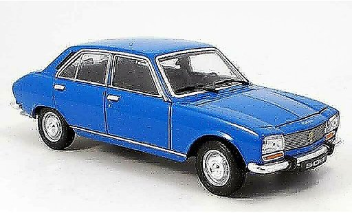Peugeot 504 Berline 1/18 Welly Berlina blu 1975 modellini auto