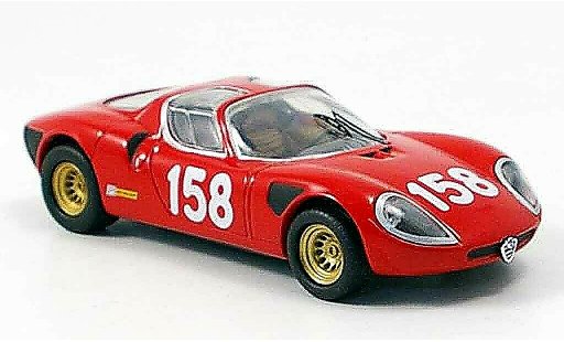 Alfa Romeo 33.2 prototipo 1/43 M4 1967 no. 158 a.fischhaber friburg modellini auto