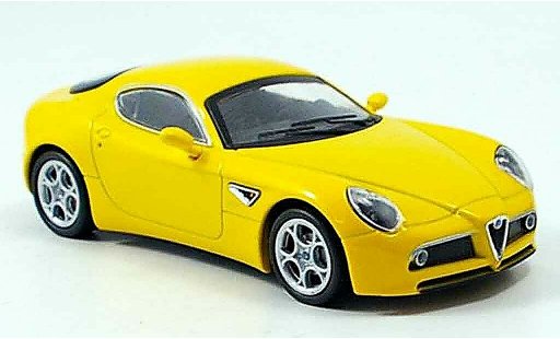 Alfa Romeo 8C competizione 1/43 M4 giallo 2007 modellini auto