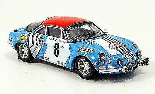 Alpine A110 rallye 1/43 Trofeu no.8 nicolas laverne monte carlo 1975 modellini auto