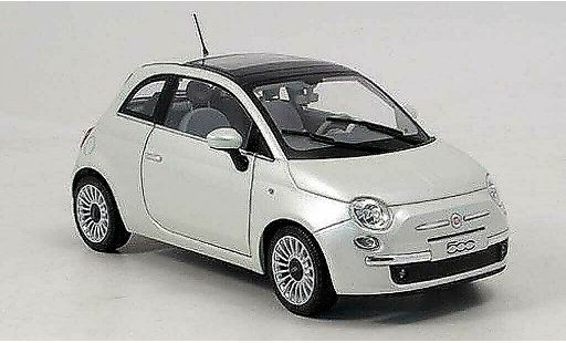 Fiat 500 Base 1/18 Norev bianco 2007 modellini auto