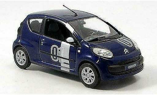 Citroen C1 course 1/43 Norev Chrono No.01 blu 2007 modellini auto