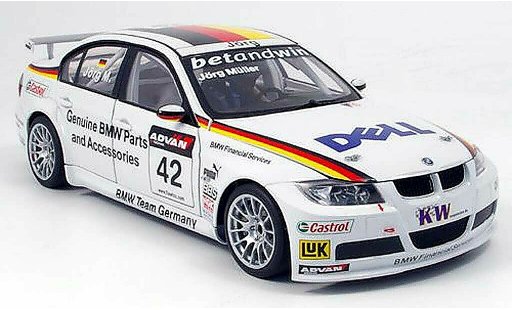 Bmw 320 WTCC 1/18 Autoart E90 si no.42 j.muller 2006 modellini auto