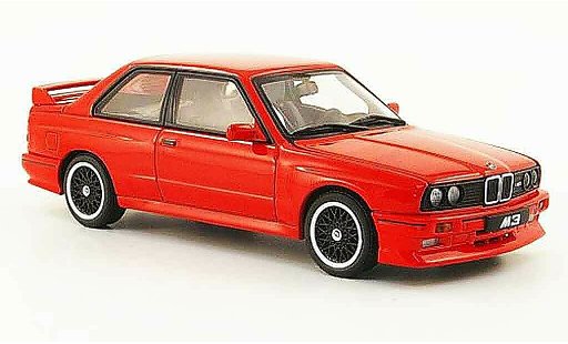Bmw M3 evo 2 1/43 Autoart E30 Evolution Cecotto Edition rosso 1989 modellini auto