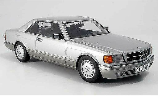 Mercedes 500 Coupe 1/18 Autoart (w 126) grigio metallized modellini auto