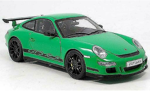 Porsche 911 GT3 RS 1/18 Autoart 2006 verde/nero modellini auto