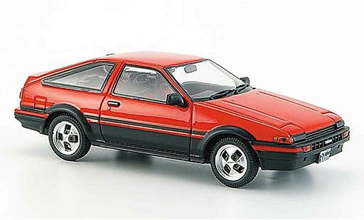 Toyota Trueno AE86 1/43 Ebbro sprinter rosso nero modellini auto