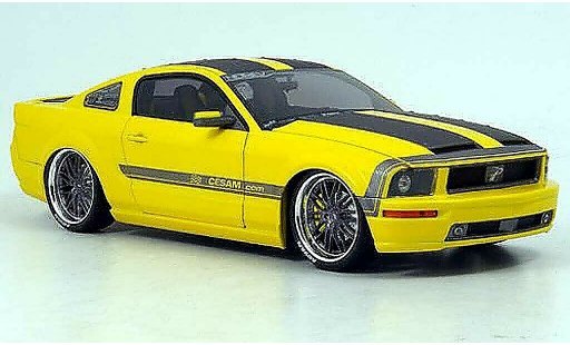 Ford Mustang Cesam 1/18 Norev giallo Parotech 2007 modellini auto