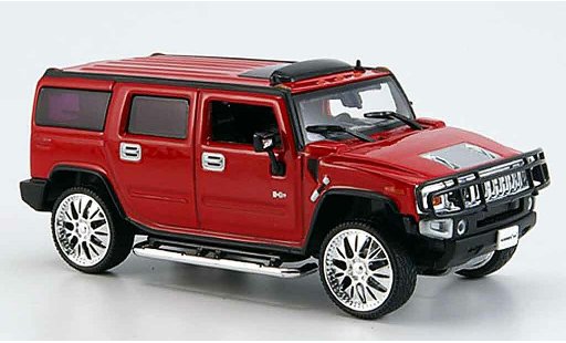 Hummer H2 Tuning 1/43 Norev SUV rosso 2005 modellini auto