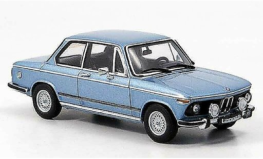 Bmw 2002 tii 1/43 Autoart L blu 1974 modellini auto