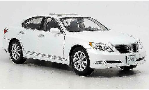 Lexus LS 460 1/18 Kyosho bianco 2007 modellini auto