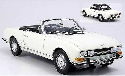 Peugeot 504 Cabriolet 1/18 Norev Cabrio bianco 1970 modellini auto