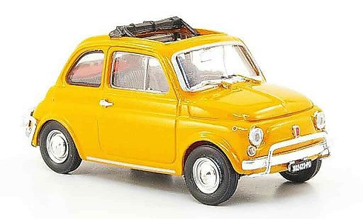 Fiat 500 L 1/43 Brumm orange 1968 modellini auto