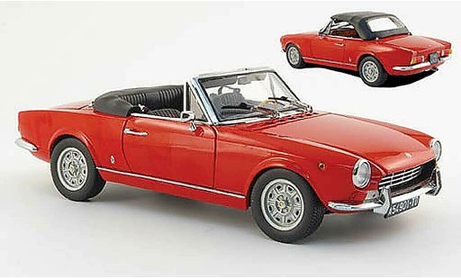 Fiat 124 Sport Spider 1/18 Sun Star (as1) rosso modellini auto