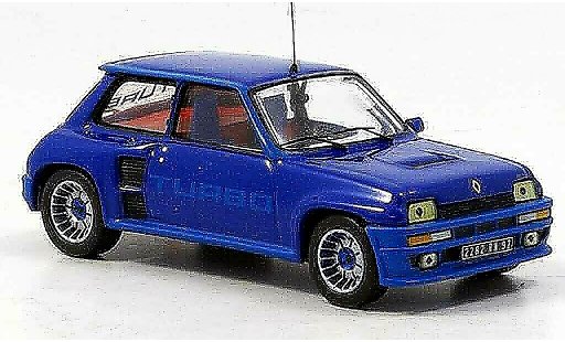 Renault 5 Turbo 1/43 IXO i blu 1982 modellini auto
