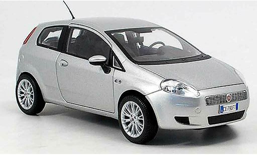 Fiat Grande Punto Berlina 1/18 Mondo Motors grigio 2007 modellini auto