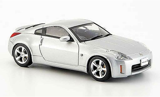 Nissan 350Z Coupe 1/43 Ebbro Fairlady grigio metallisee Facelift 2005 modellini auto