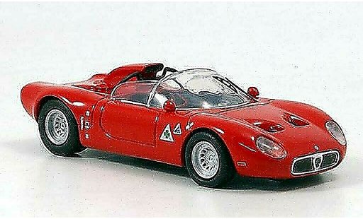 Alfa Romeo 33.2 fleron 1/43 M4 1967 Prova rosso modellini auto