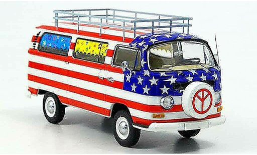 Volkswagen Combi A 1/43 Schuco t2a bus stars and stripes modellini auto