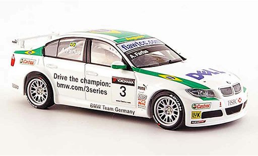 Bmw 320 WTCC 1/43 Minichamps Farfus Team Germany 2007 modellini auto