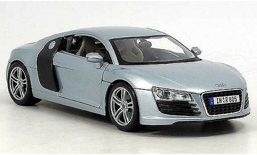 Audi R8 4.2 fsi 1/18 Maisto 5.2 grigio metallized modellini auto