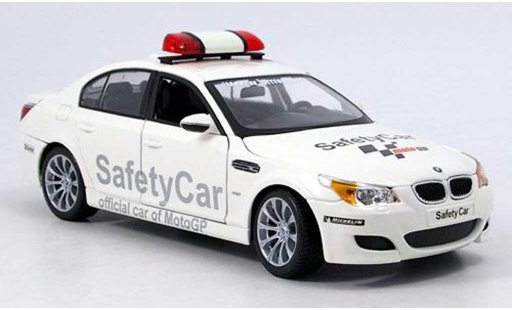 Bmw M5 safety car 1/18 Maisto E60 moto gp bianco modellini auto
