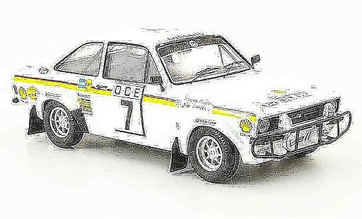 Ford Escort Berlina 1/43 Trofeu Clark Rally Marokko 1976 modellini auto