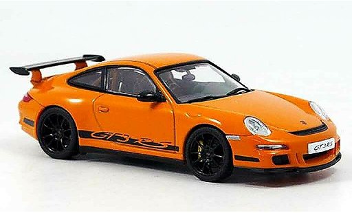 Porsche 911 GT3 RS 1/43 Autoart orange nero modellini auto