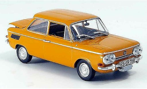 NSU TTS Base 1/43 Norev orange Targa 1968 modellini auto