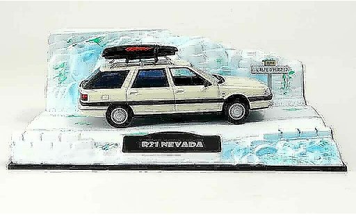Renault 21 Nevada 1/43 Norev depart au ski avec tettobarres de toit 1986 modellini auto