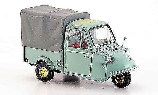 Daihatsu Midget Fourgonnette 1/43 Ebbro MP blu grigio avec Plane 1959 modellini auto