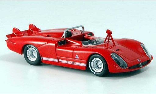 Alfa Romeo 33.3 spyder 1/43 M4 1970 Le Mans rosso modellini auto