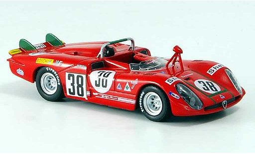 Alfa Romeo 33 tipo 33 prototipo 1/43 M4 no.38 facetti zeccoli 24h le mans 1970 modellini auto