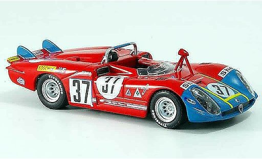 Alfa Romeo 33.3 prototipo 1/43 M4 1970 no.37 hezemans gregory 24h le mans modellini auto