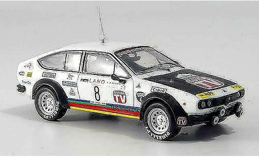 Alfa Romeo Alfetta gtv 2.0 1/43 M4 V Alfetta 2000 turbodelta No.8 Rally Zypern 1980 modellini auto
