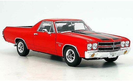 Chevrolet El Camino SS 1/18 Welly ss396 rosso 1970 modellini auto