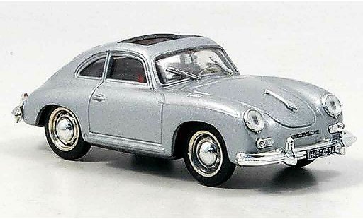 Porsche 356 1952 1/43 Brumm Coupe grigio metallisee geoffnetes Schiebetetto modellini auto