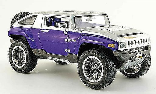 Hummer HX Concept 1/18 Maisto blu grigio tuning modellini auto