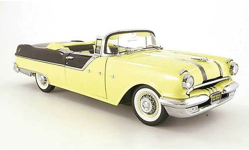 Pontiac Star Chief Convertible 1/18 Sun Star convertibile giallo/noir 1955 modellini auto